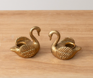 Swan Tapered Candle Holders