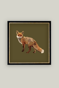 Fox Closeup Framed Art