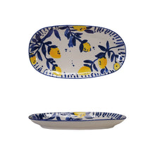 Load image into Gallery viewer, Lemon Stoneware Platter
