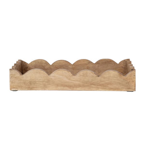 Mango Wood Scalloped Tray