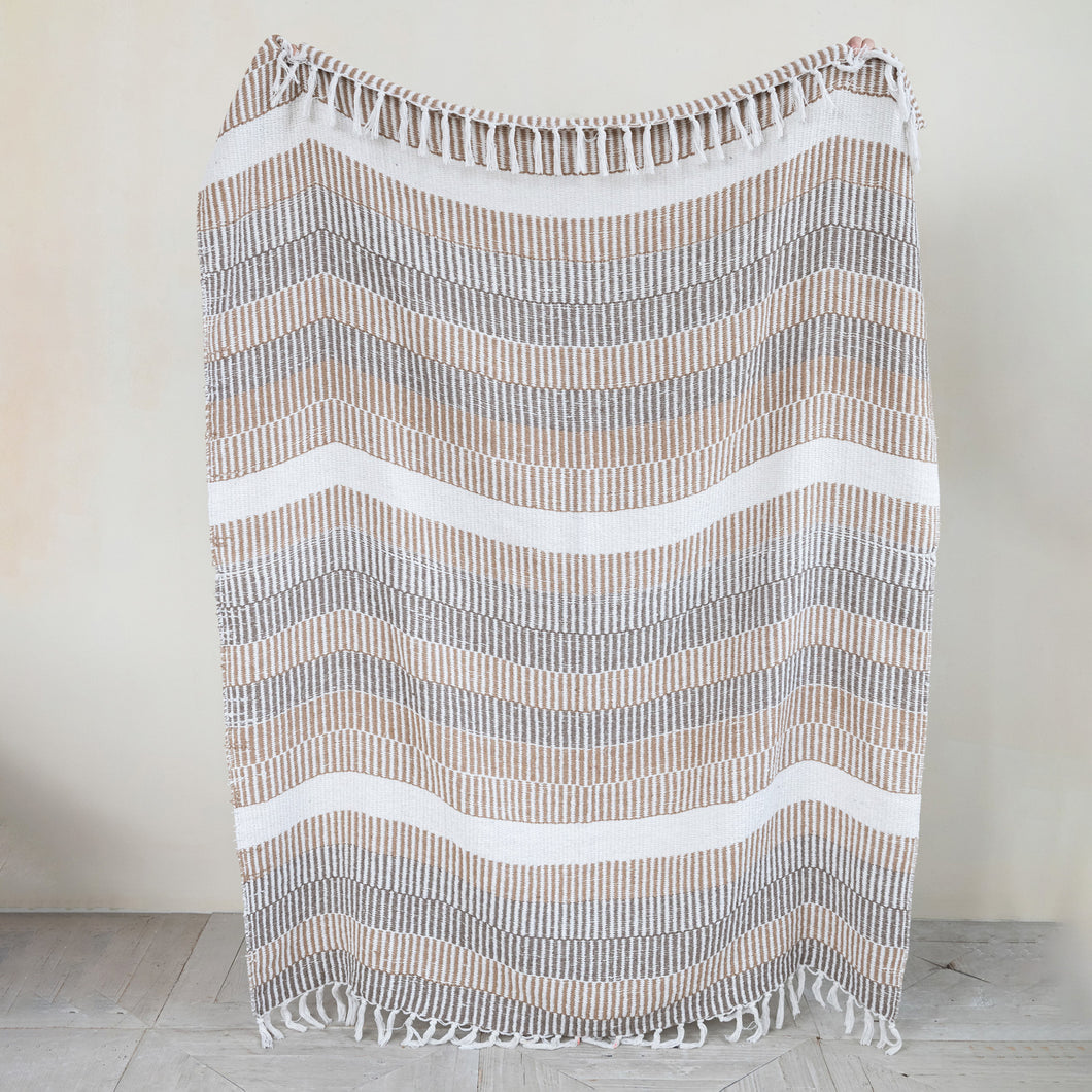 Stripes & Fringe Throw