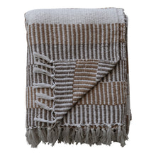 Load image into Gallery viewer, Stripes &amp; Fringe Throw
