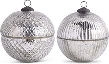 Load image into Gallery viewer, Mercury Glass Lidded Ornament Candle
