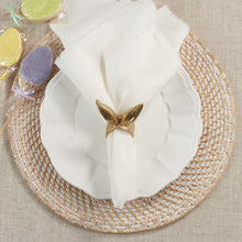 Load image into Gallery viewer, Gold Bunny Ear Napkin Ring
