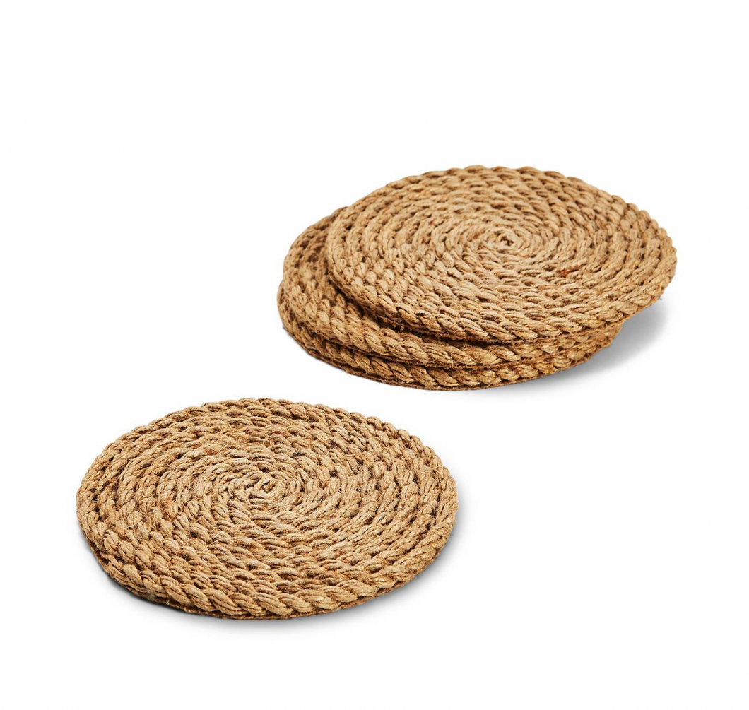 Jute Rope Coasters- Set of 4