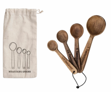 Load image into Gallery viewer, Wood Measuring Spoon Set
