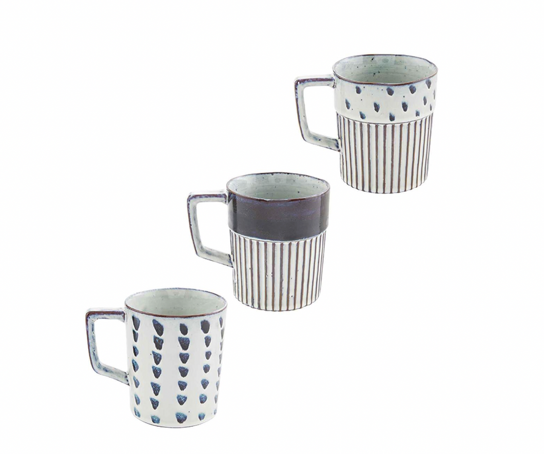 Black Patterned Mugs