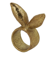 Load image into Gallery viewer, Gold Bunny Ear Napkin Ring
