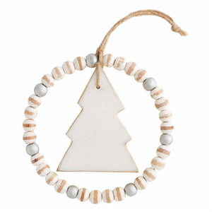 Beaded Marble Ornament