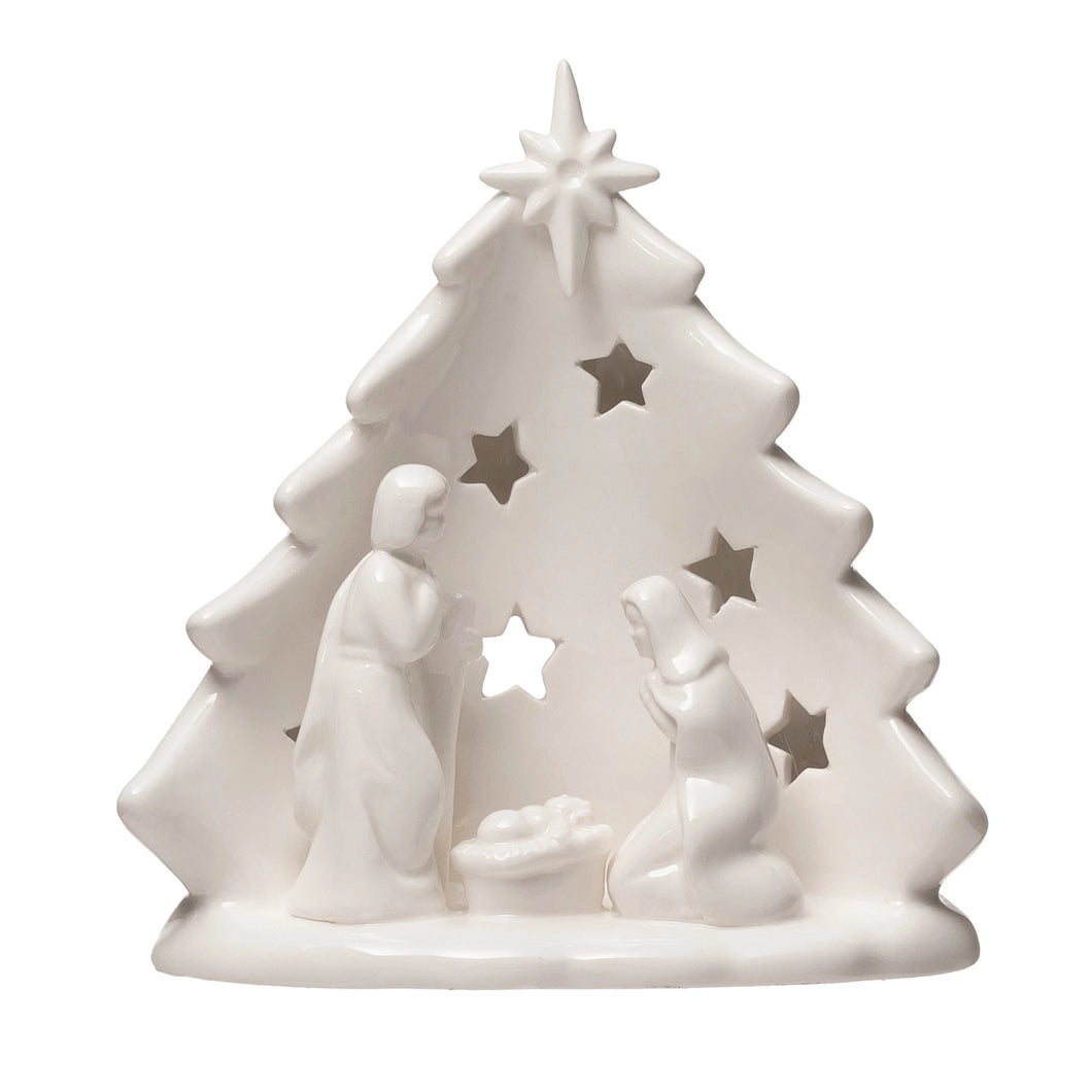 Nativity Tea Light Holder